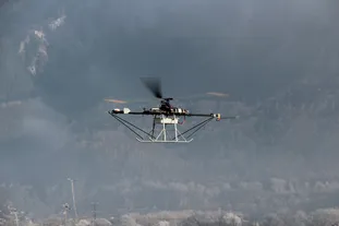 AREA Synchropter (Flettner) in hover, Winter