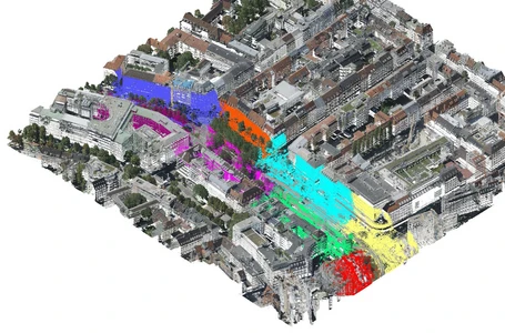 Georeferencing of street MLS point clouds